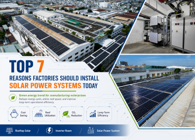TOP 7 REASONS WHY FACTORIES SHOULD INSTALL SOLAR POWER SYSTEMS TODAY