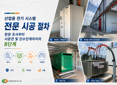 산업용 전기 시스템 전문 시공 절차
