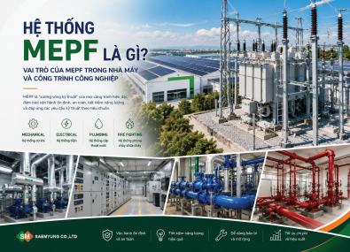 HỆ THỐNG MEPF LÀ GÌ? VAI TRÒ CỦA MEPF TRONG NHÀ MÁY VÀ CÔNG TRÌNH CÔNG NGHIỆP